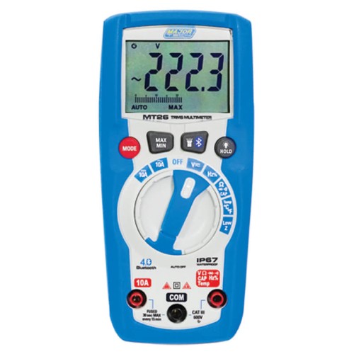 Major Tech MAJMT26 600V AC/DC True RMS Bluetooth Multimeter