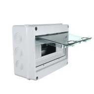 Tesla 8-Pole Plastic Distribution Board IP65