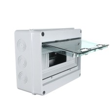 Tesla 8-Pole Plastic Distribution Board IP65 Tesla 8-Pole Plastic Distribution Board IP65