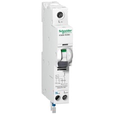 Acti9, Residual current breaker with overcurrent protection (RCBO), Acti9 iC60H RCBO, 1P + Ns, 6A, 30mA, A type, 10000A Acti9, Residual current breaker with overcurrent protection (RCBO), Acti9 iC60H RCBO, 1P + Ns, 6A, 30mA, A type, 10000A