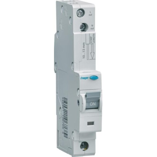 RCBO Electronic 1M 1P 10kA C-20A 30mA A Class RCBO Electronic 1M 1P 10kA C-20A 30mA A Class