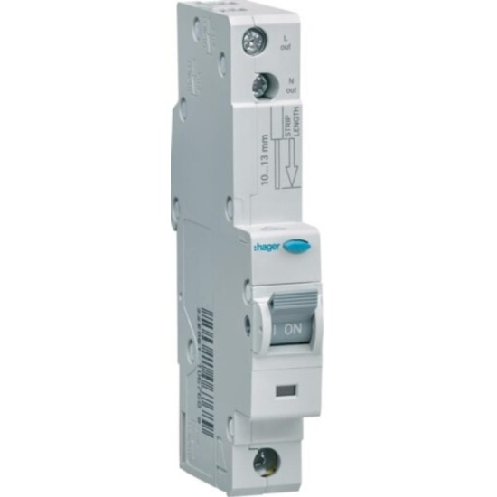 RCBO Electronic 1M 1P 10kA C-20A 30mA A Class RCBO Electronic 1M 1P 10kA C-20A 30mA A Class