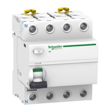 Acti9, Residual current circuit breaker (RCCB), Acti9 iID, 4P, 100A, A type, 30mA Acti9, Residual current circuit breaker (RCCB), Acti9 iID, 4P, 100A, A type, 30mA