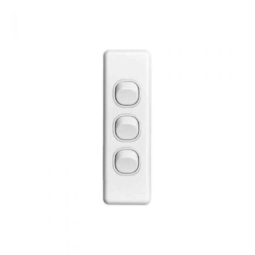 Architrave Three Gang Switch Tesla