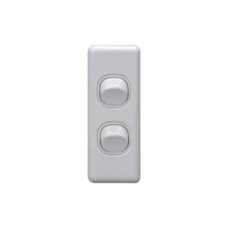 Architrave Two Gang Switch Tesla Architrave Two Gang Switch Tesla