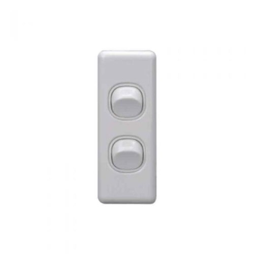 Architrave Two Gang Switch Tesla Architrave Two Gang Switch Tesla