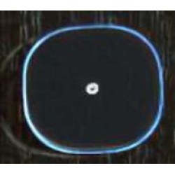 BUTTON - PIXIE TYPE A BLACK ROUNDED 5PK