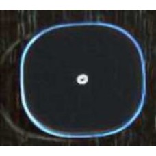 BUTTON - PIXIE TYPE B BLACK ROUNDED 6PK