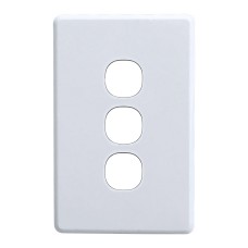 CLIPSAL C2000 3-Gang Cover Only - White CLIPSAL C2000 3-Gang Cover Only - White