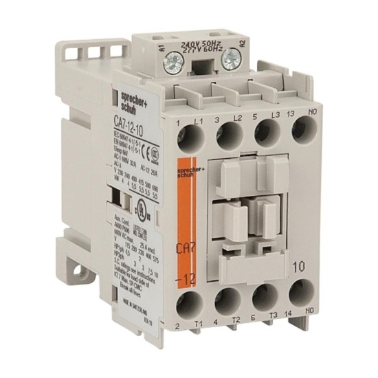 S+S CA7 Contactor 5.5kW 3Pole 240VAC Coil 1NC Contact Auxiliary