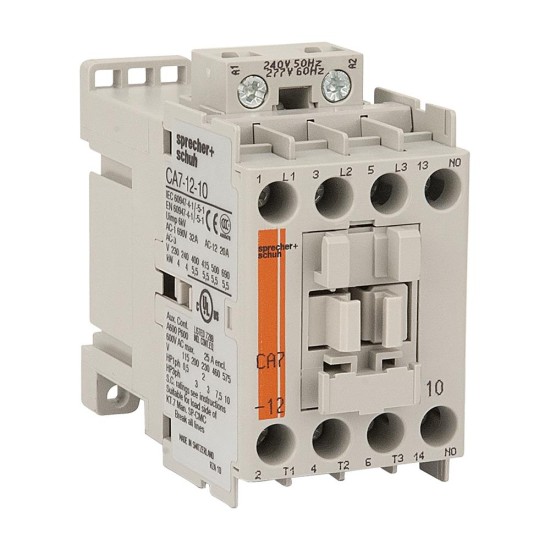S+S CA7 Contactor 5.5kW 3Pole 48VAC Coil 1NO Contact Auxiliary