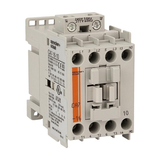 S+S CA7 Contactor 7.5kW 3Pole 415VAC Coil 1NO Contact Auxiliary