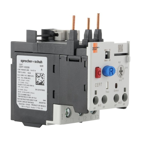 S+S CEP71 Overload Electronic Basic 5.4 to 27A for CA7 9 and 23A S+S CEP71 Overload Electronic Basic 5.4 to 27A for CA7 9 and 23A