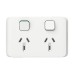 ICONIC 10A Double GPO V/White ICONIC 10A Double GPO V/White