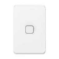 ICONIC 1-GANG SWITCH V/White