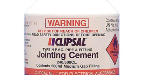 CLIPSA CEMENT JOINTING PVC CLEAR BOTTLE 500ml