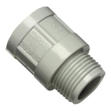 Clipsal Solid Fittings - PVC, Adaptors - Plain to Screwed Conduit, 16mm, Grey Clipsal Solid Fittings - PVC, Adaptors - Plain to Screwed Conduit, 16mm, Grey