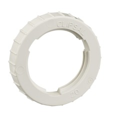 Clipsal Fixing Accessories, PVC, Screwed Lock Rings, 20mm, Grey Clipsal Fixing Accessories, PVC, Screwed Lock Rings, 20mm, Grey