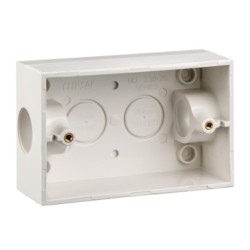 Clipsal Mounting Box with 25 mm End Entries, White Electric