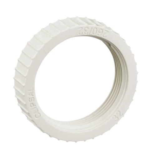 Clipsal Fixing Accessories, PVC, Screwed Lock Rings, 32mm, Grey Clipsal Fixing Accessories, PVC, Screwed Lock Rings, 32mm, Grey