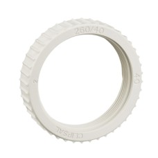 Clipsal Fixing Accessories, PVC, Screwed Lock Rings, 40mm, Grey Clipsal Fixing Accessories, PVC, Screwed Lock Rings, 40mm, Grey