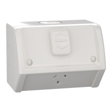 Weathershield, Socket, Single, 10A, 250VAC, IP54 Weathershield, Socket, Single, 10A, 250VAC, IP54