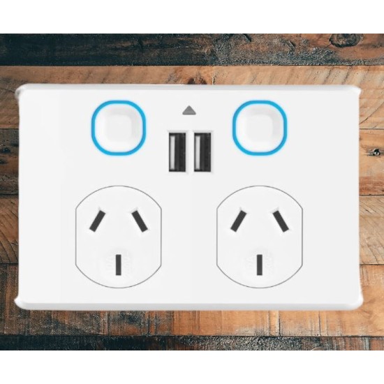 MERCATOR ZIGBEE DOUBLE POWER POINT WITH USB