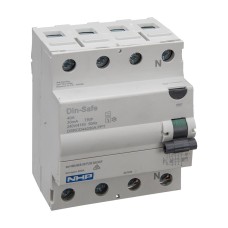NHP DIN-T Residual Current Circuit Breaker RCCB 3Pole and Neutral 40A 30mA Type A NHP DIN-T Residual Current Circuit Breaker RCCB 3Pole and Neutral 40A 30mA Type A