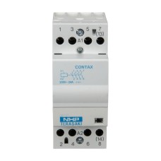 NHP DIN-T DIN Contactors 24A 4 Normally Open Contacts Coil Voltage 24V AC DC GE NHP DIN-T DIN Contactors 24A 4 Normally Open Contacts Coil Voltage 24V AC DC GE