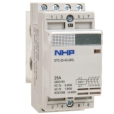 NHP DIN-T DIN Contactors 25A 4 Normally Closed Contacts Coil Voltage 240V AC NHP DIN-T DIN Contactors 25A 4 Normally Closed Contacts Coil Voltage 240V AC