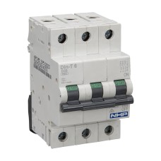 NHP DIN-T Miniature Circuit Breaker 6kA 3Pole 20A D Curve NHP DIN-T Miniature Circuit Breaker 6kA 3Pole 20A D Curve