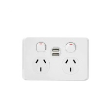 Double GPO + 2 x USB/A Double GPO + 2 x USB/A