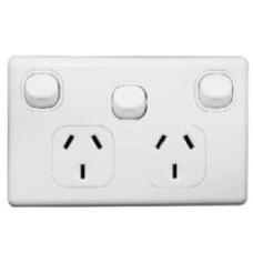Tesla Double GPO X Switch Tesla Double GPO X Switch