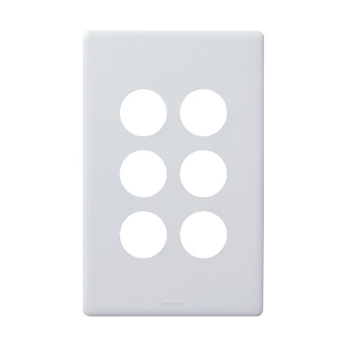 Legrand 6-Gang Grid Coverplate