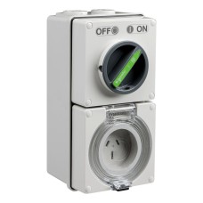 Easy56, Switched Socket, 3 Pin, 15A, 250V Easy56, Switched Socket, 3 Pin, 15A, 250V