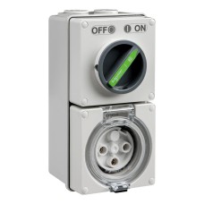 Easy56, Switched Socket, 3 Pin, 32A, 250V Easy56, Switched Socket, 3 Pin, 32A, 250V