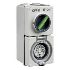Easy56, Switched Socket, 4 Pin, 10A, 500V Easy56, Switched Socket, 4 Pin, 10A, 500V
