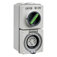 Easy56, Switched Socket, 4 Pin, 20A, 500V Easy56, Switched Socket, 4 Pin, 20A, 500V