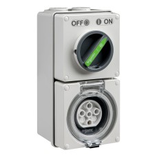 Easy56, Switched Socket, 5 Pin, 20A, 500V Easy56, Switched Socket, 5 Pin, 20A, 500V