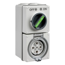 Easy56, Switched Socket, 5 Pin, 32A, 500V Easy56, Switched Socket, 5 Pin, 32A, 500V