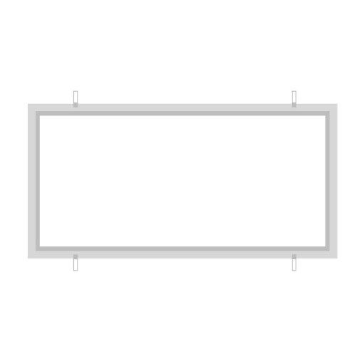 Frame Plaster 40mm Wide Flange 655*355*40mm To Suit 595*295mm Panel
