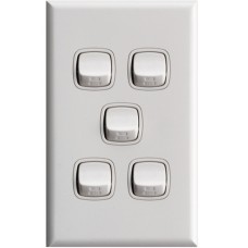 XL7705WE Xl 10A 5 Gang Switch XL7705WE Xl 10A 5 Gang Switch