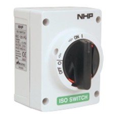 ISO Switch 40A, 3P Grey color Polycarbonate enclosure with Black handle ISO Switch 40A, 3P Grey color Polycarbonate enclosure with Black handle