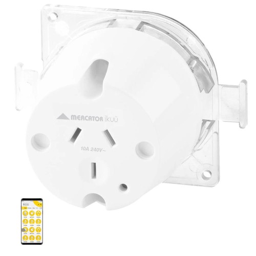 Ikuü smart wifi plug base clear rear Ikuü smart wifi plug base clear rear