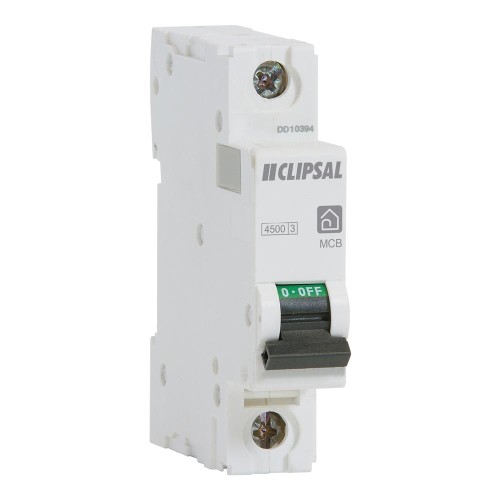 Clipsal Resi MAX, Miniature circuit breaker 1P 10 A C curve 4500 A 240 V Clipsal Resi MAX, Miniature circuit breaker 1P 10 A C curve 4500 A 240 V