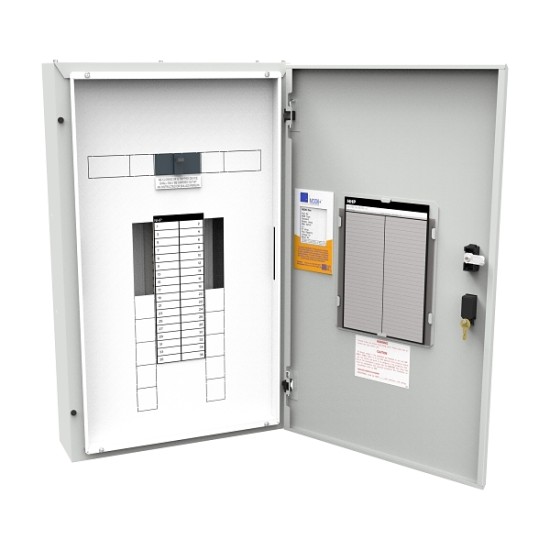 MOD6+ ONE PBOARD DIN 24W 160A MCCB M/SW 3M-648mm L/GREY