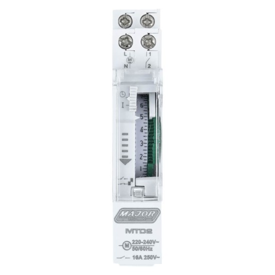 Major Tech MAJMTD2 24 Hour Analogue Timer Major Tech MAJMTD2 24 Hour Analogue Timer