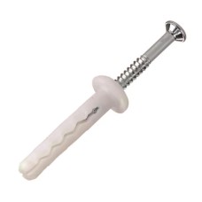 Nail in Plug 6.5mm x 25mm Mushroom Head Zinc (PK100)
