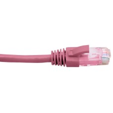 Cabac 1 Metre 4 Pair PVC Unshielded RJ45 - RJ45 Cat6 Pink Patch Lead Cabac 1 Metre 4 Pair PVC Unshielded RJ45 - RJ45 Cat6 Pink Patch Lead