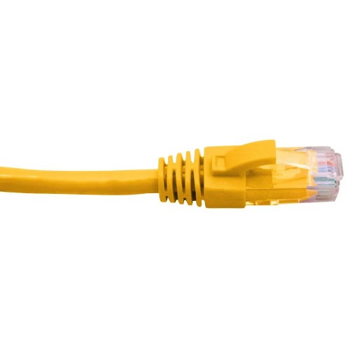 Cabac 1 Metre 4 Pair PVC Unshielded RJ45 - RJ45 Cat6 Yellow Patch Lead Cabac 1 Metre 4 Pair PVC Unshielded RJ45 - RJ45 Cat6 Yellow Patch Lead